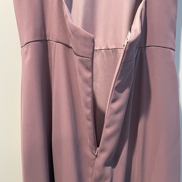 After Six Halter Size 8 Prom, Bridesmaid, Formal dress in Dusty Rose |Style 6808 - Picture 2 of 12